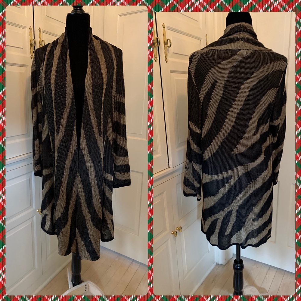 Knit Extra Long Sweater, Size PL